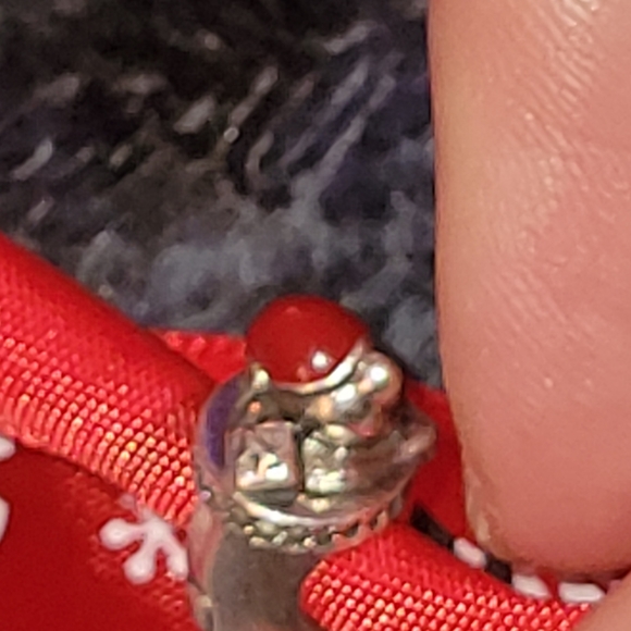 Bear in stocking Christmas pandora charm - Picture 6 of 7